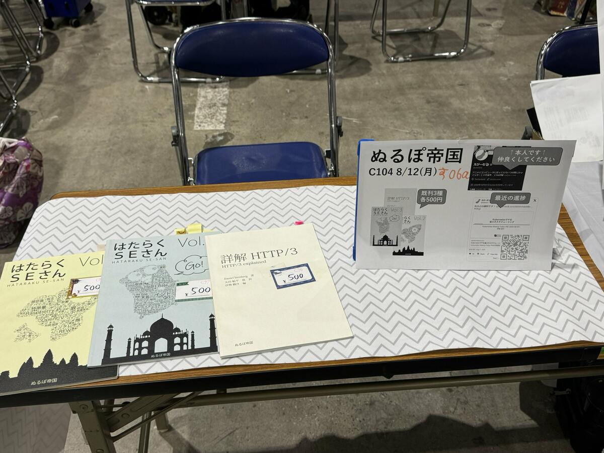 C104にサークル参加しました